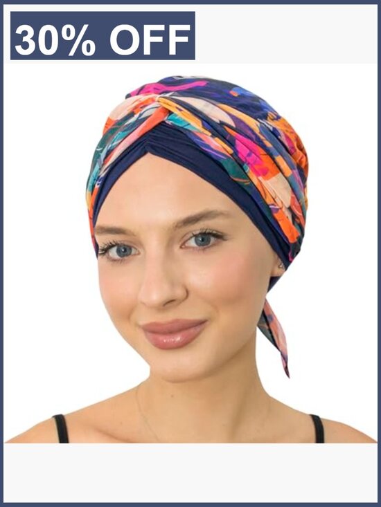 Hair Loss Cover Headwrap for Women Turban Skull Cap Bamboo Viscose Hat main image 7